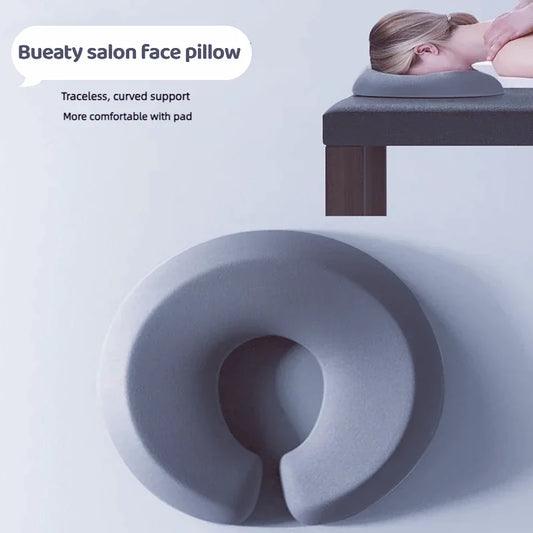 Memory Foam U Shape Beauty Salon Face Pillow