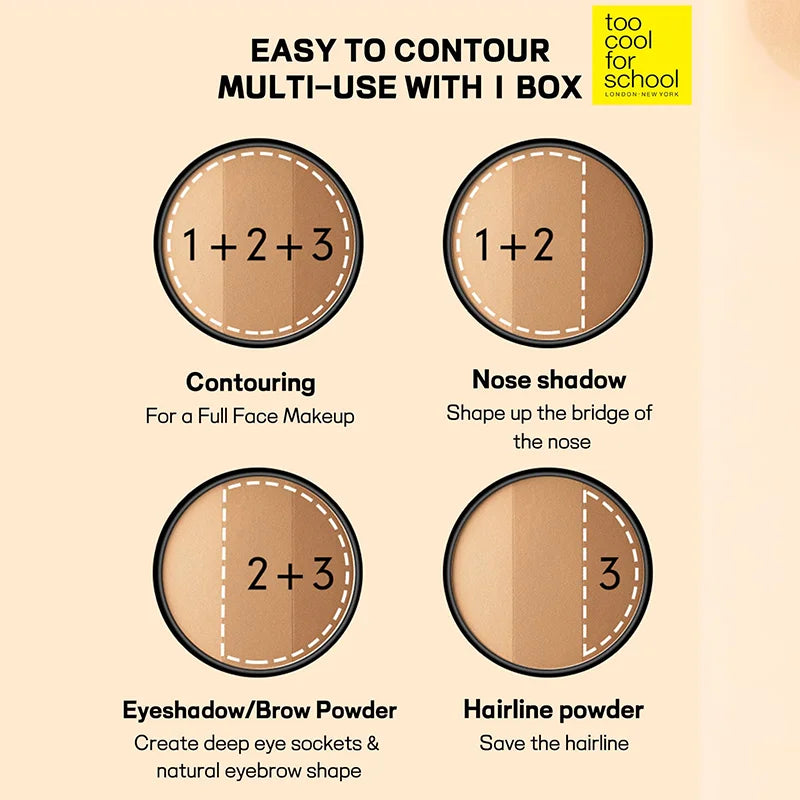 K-Beauty Matte Powder Contour Palette